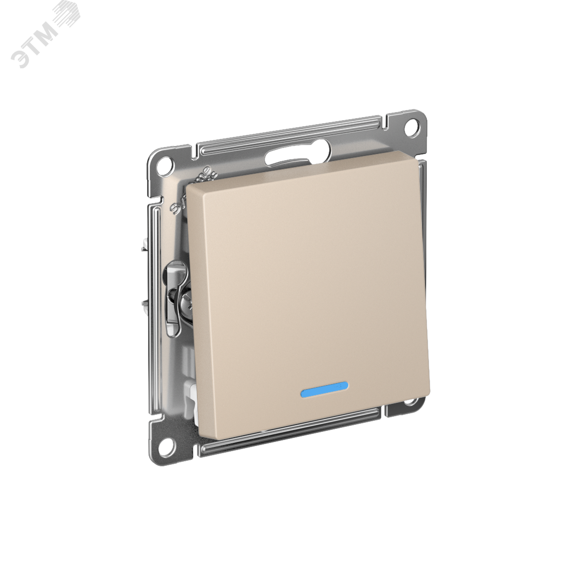 Изображение товара Переключатель одноклавишный с подсветкой серии ATLASDESIGN Песочный 10А