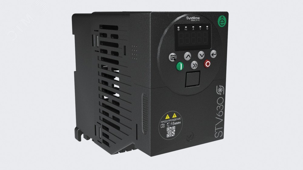 Преобразователь частоты STV630 1,5 кВт 220В ЭМС С3 + LED панель оператора STV630U15M2 Systeme Electric - превью 4
