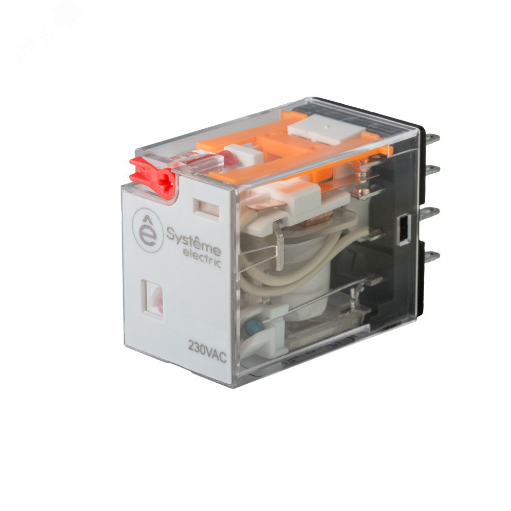Реле 12A 2CO 230VAC тест кнопка LED артикул SXM2AB2P7 Systeme Electric ...