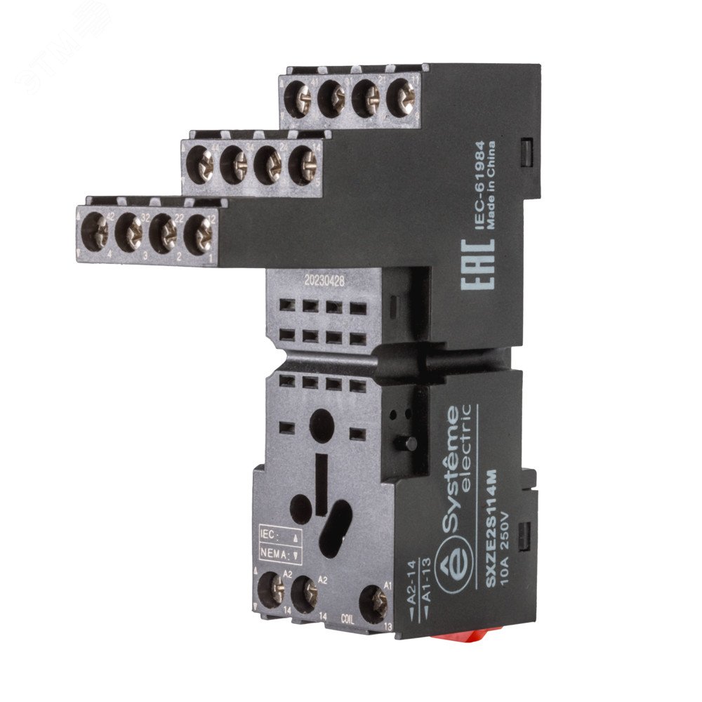Изображение товара Розетка для реле 4СО 10А separate Systeme Electric для промышленного использования