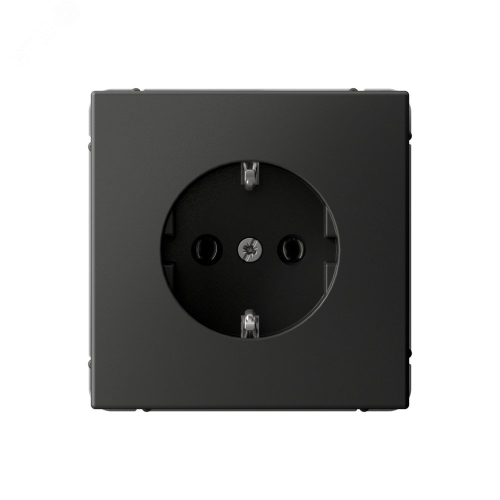 Изображение товара ARTGALLERY Розетка с заземлением 16А механическая быстрозажимная базальт