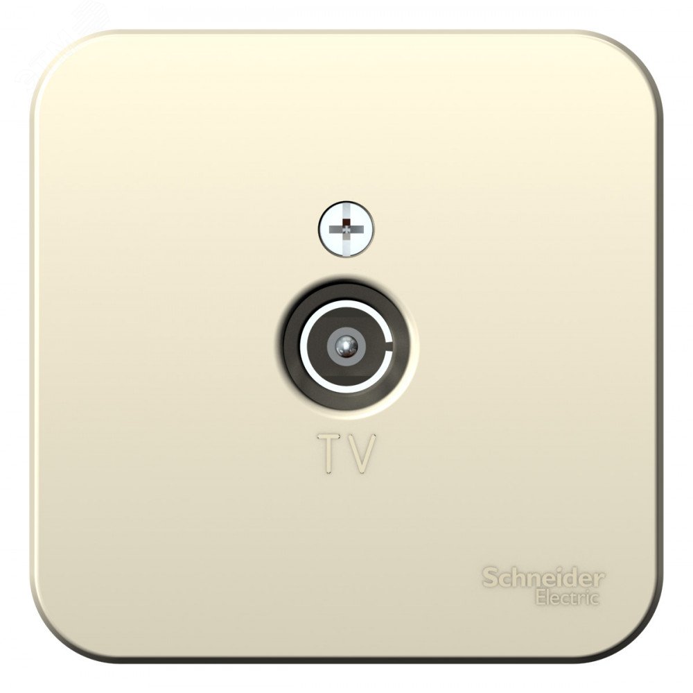 Изображение товара Коннектор ТВ Blanca с изолирующей пластиной, монтаж скрытый, бежевый