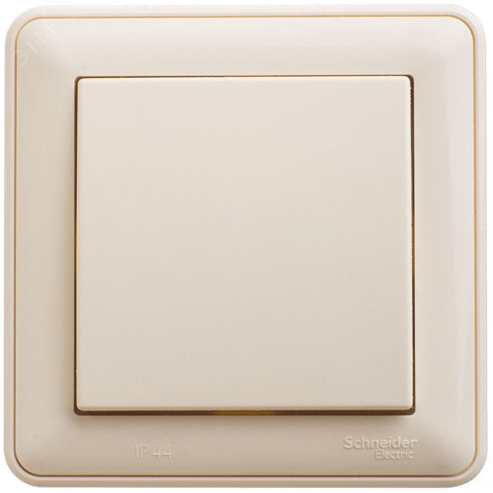 Изображение товара Переключатель одноклавишный W59 AQUA IP44 в сборе слоновая кость