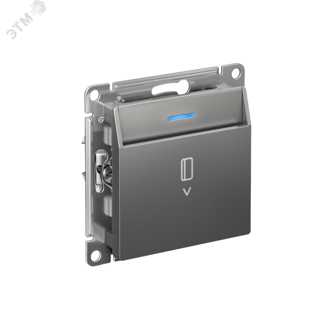 Изображение товара Выключатель Schneider Electric AtlasDesign карточный цвет сталь