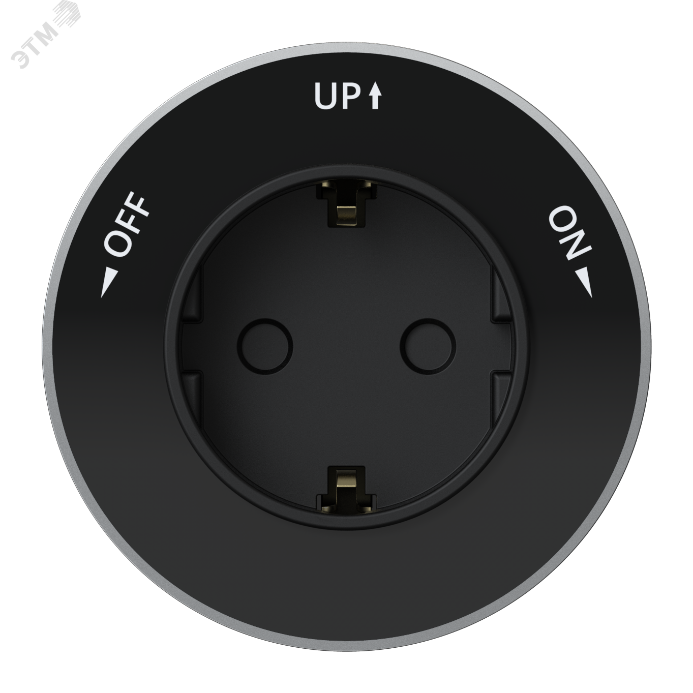 Изображение товара Розетка трековая MultiTrack 2К+З 16А 250В антрацит немецкий стандарт