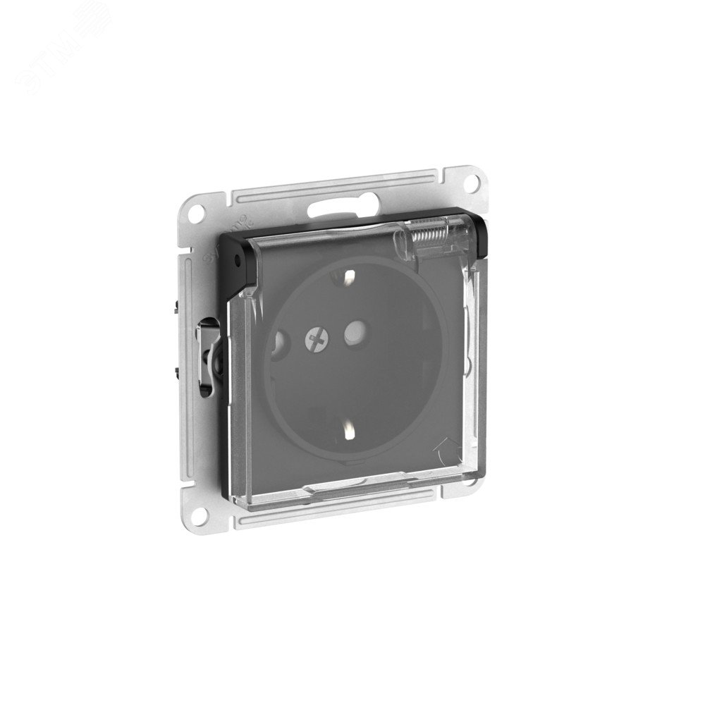 Изображение товара Розетка ATLASDESIGN AQUA с заземлением и шторками 16А, IP44