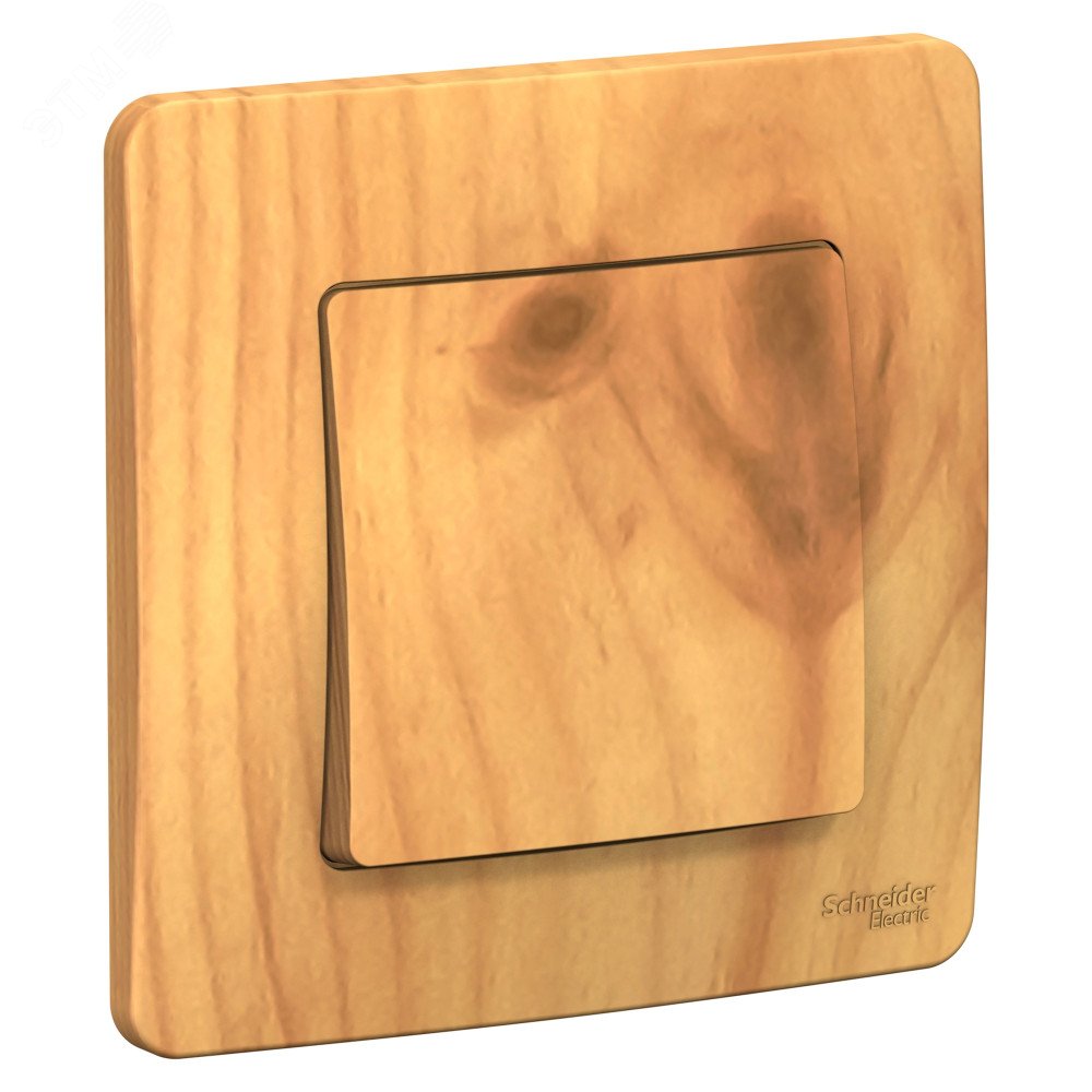 Изображение товара Переключатель одноклавишный системы Systeme Electric Blanca скрытой установки ясень 10А