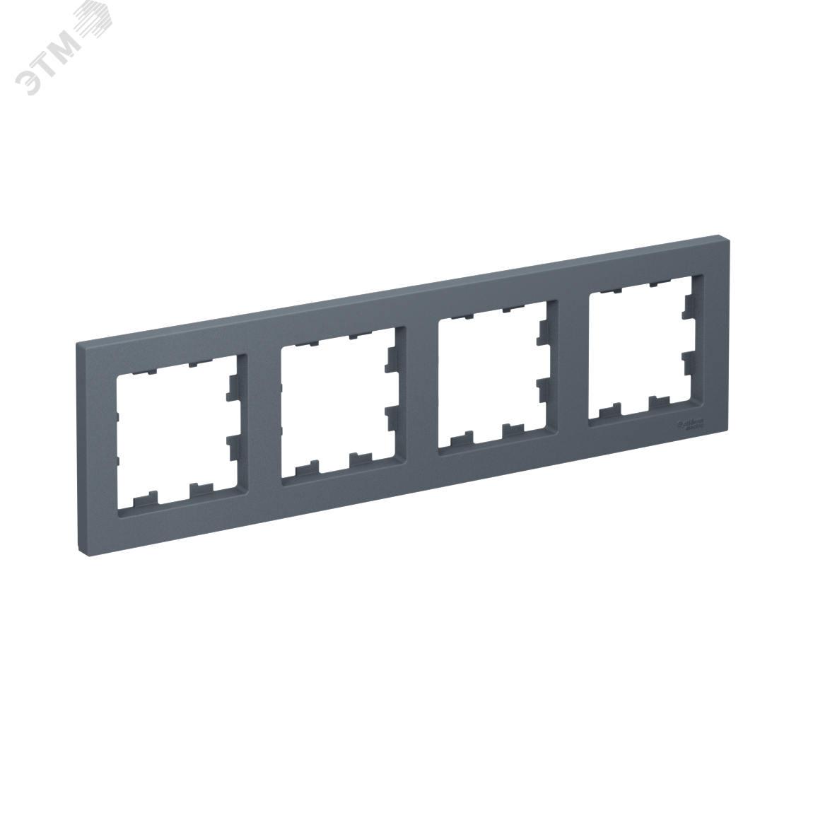 Изображение товара Рамка четырехпостовая ATLASDESIGN универсальная для электропроводки серый