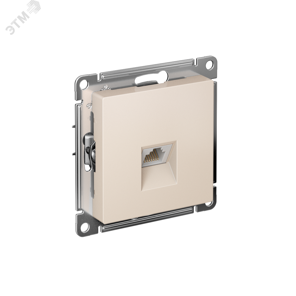 Изображение товара Розетка компьютерная ATLASDESIGN RJ45 категория 5е для локальной сети бежевый