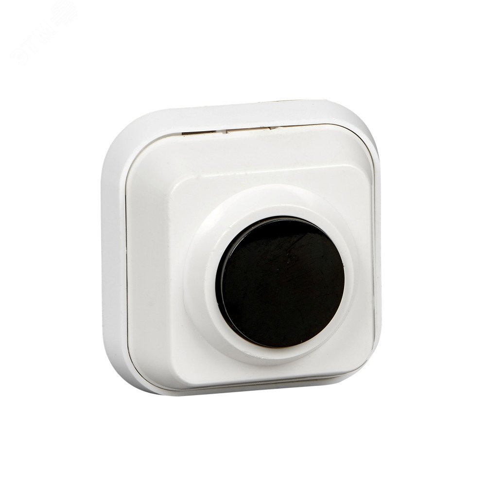 Кнопка для звонка в индивидуальной упаковке с металлической монтажной пластиной A1-04-011M-I Systeme Electric - превью
