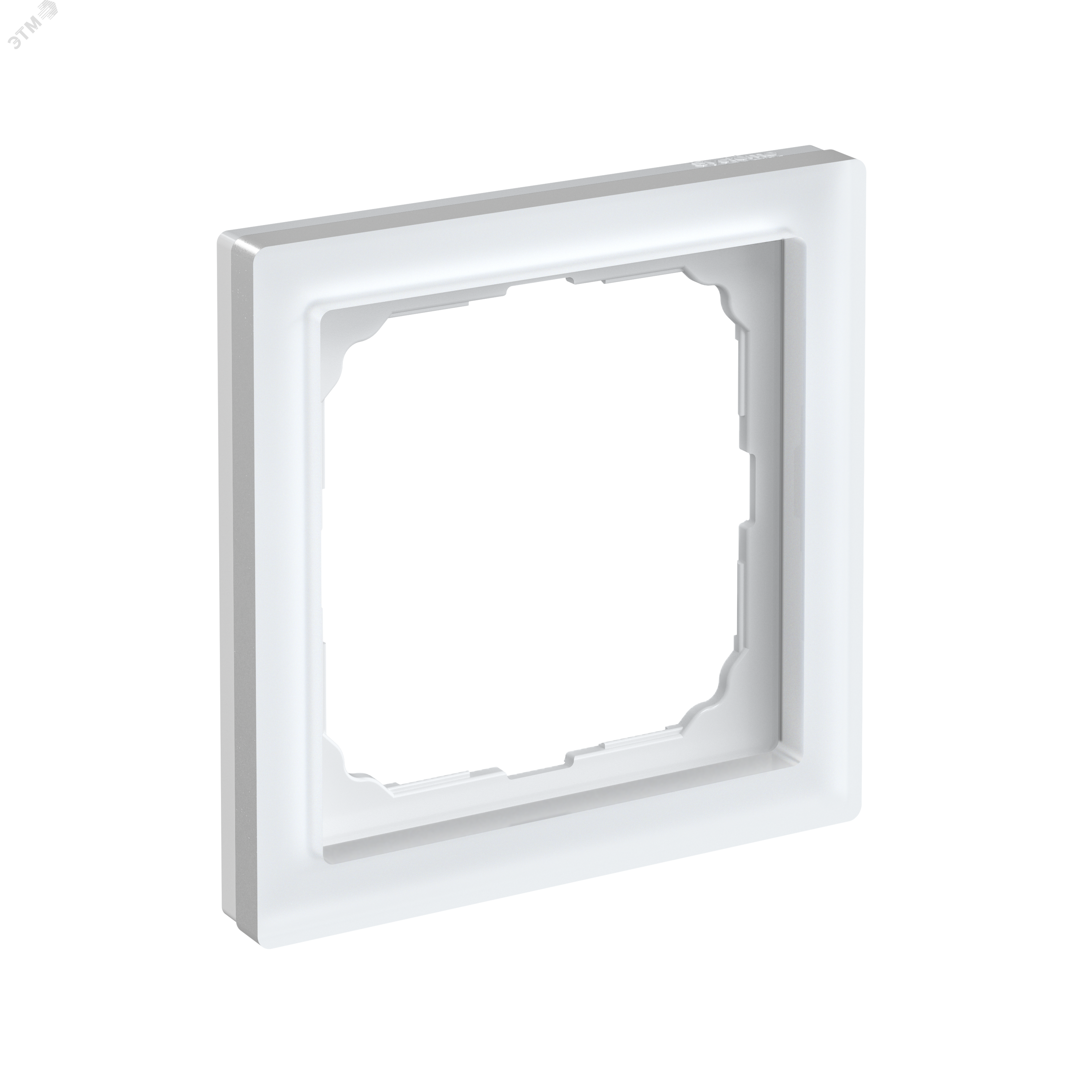 Изображение товара Рамка для фотографий SYSTEME ELECTRIC PURE из органического стекла 1-постовая белая матовая