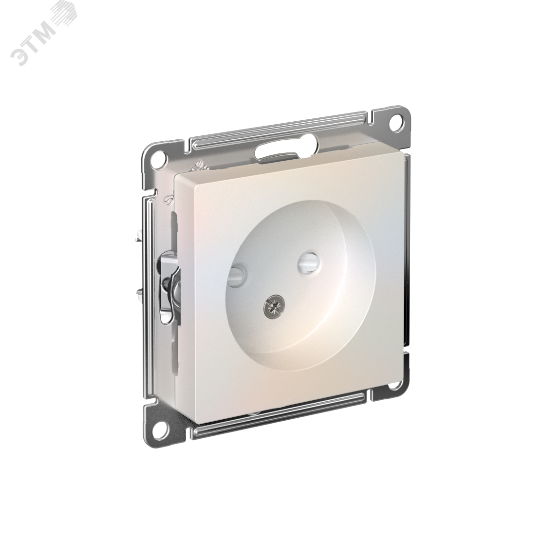 Изображение товара Розетка Systeme Electric AtlasDesign без заземления со шторками 16А перламутр