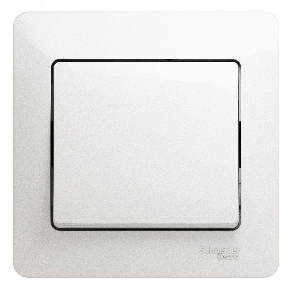 Изображение товара Выключатель одноклавишный серии GLOSSA перламутр 220 В 10 А скрытый монтаж