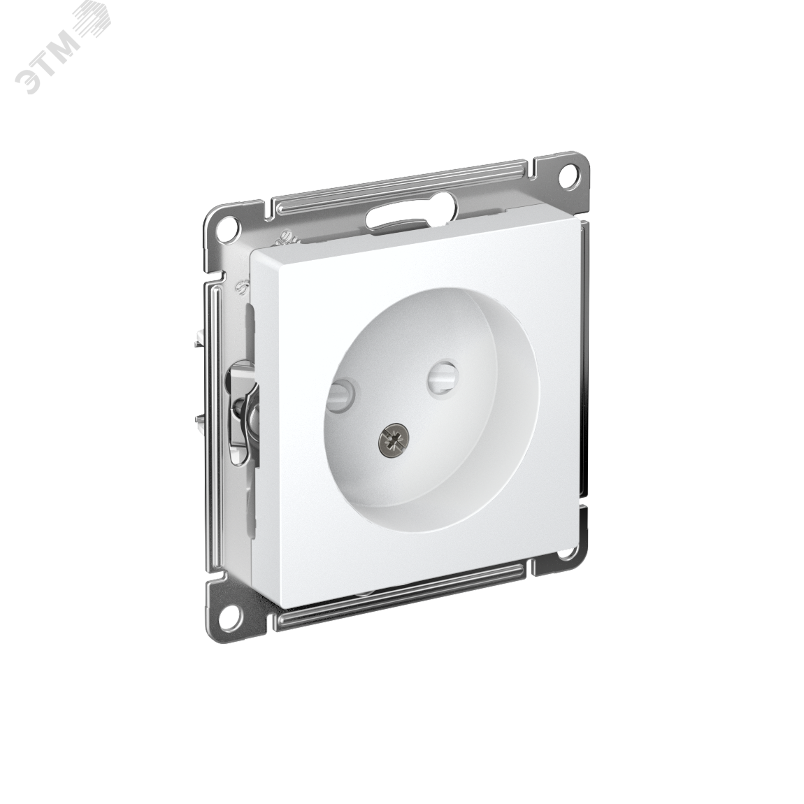 Изображение товара Розетка без заземления со шторками 16А белая серия AtlasDesign System Electric