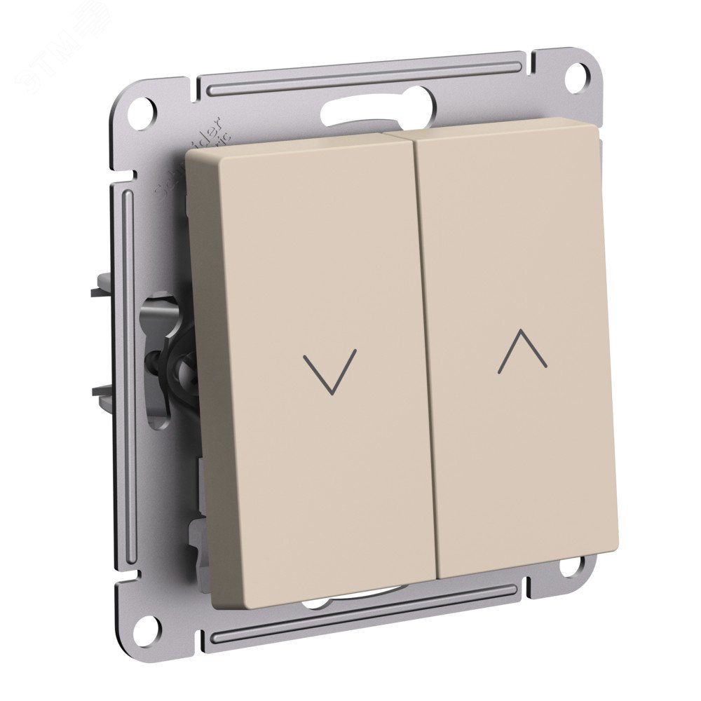 Изображение товара 2-клавишный выключатель жалюзи AtlasDesign Systeme Electric 220 В песочный
