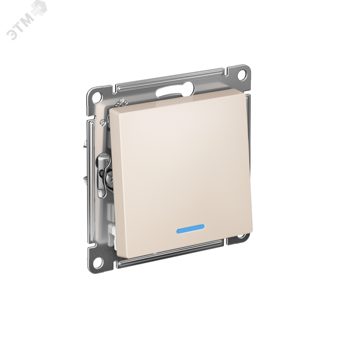 Изображение товара Переключатель одноклавишный с подсветкой ATLASDESIGN 10А бежевый