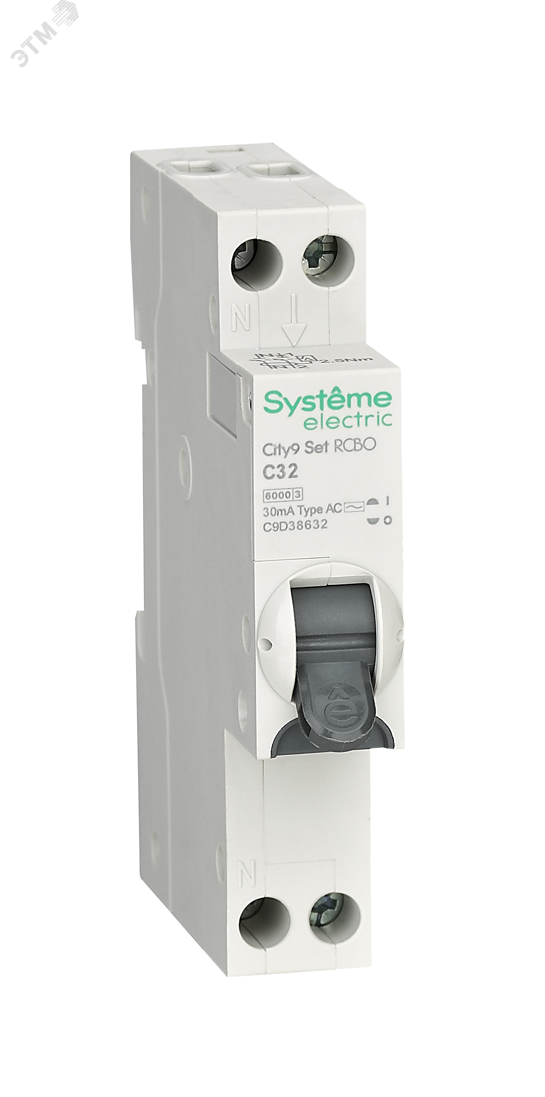 Изображение товара Выключатель автоматический дифференциального тока 1P+N C32 30мА City9 Set