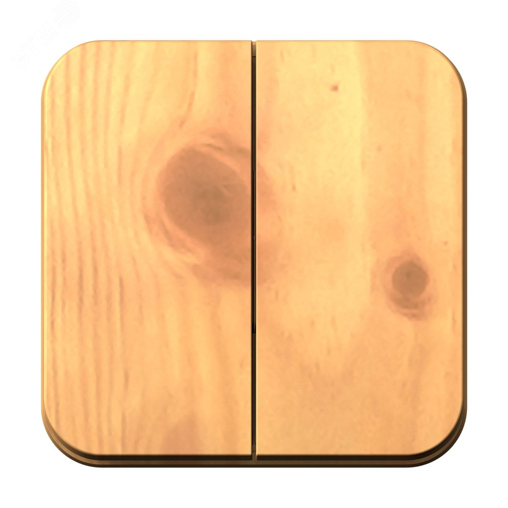 Изображение товара Двухклавишный выключатель Blanca ясень 250В 10A открытая установка