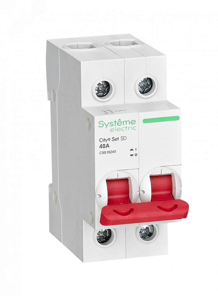 Изображение товара Выключатель нагрузки 2P 40А 400В City9 Set Systeme Electric