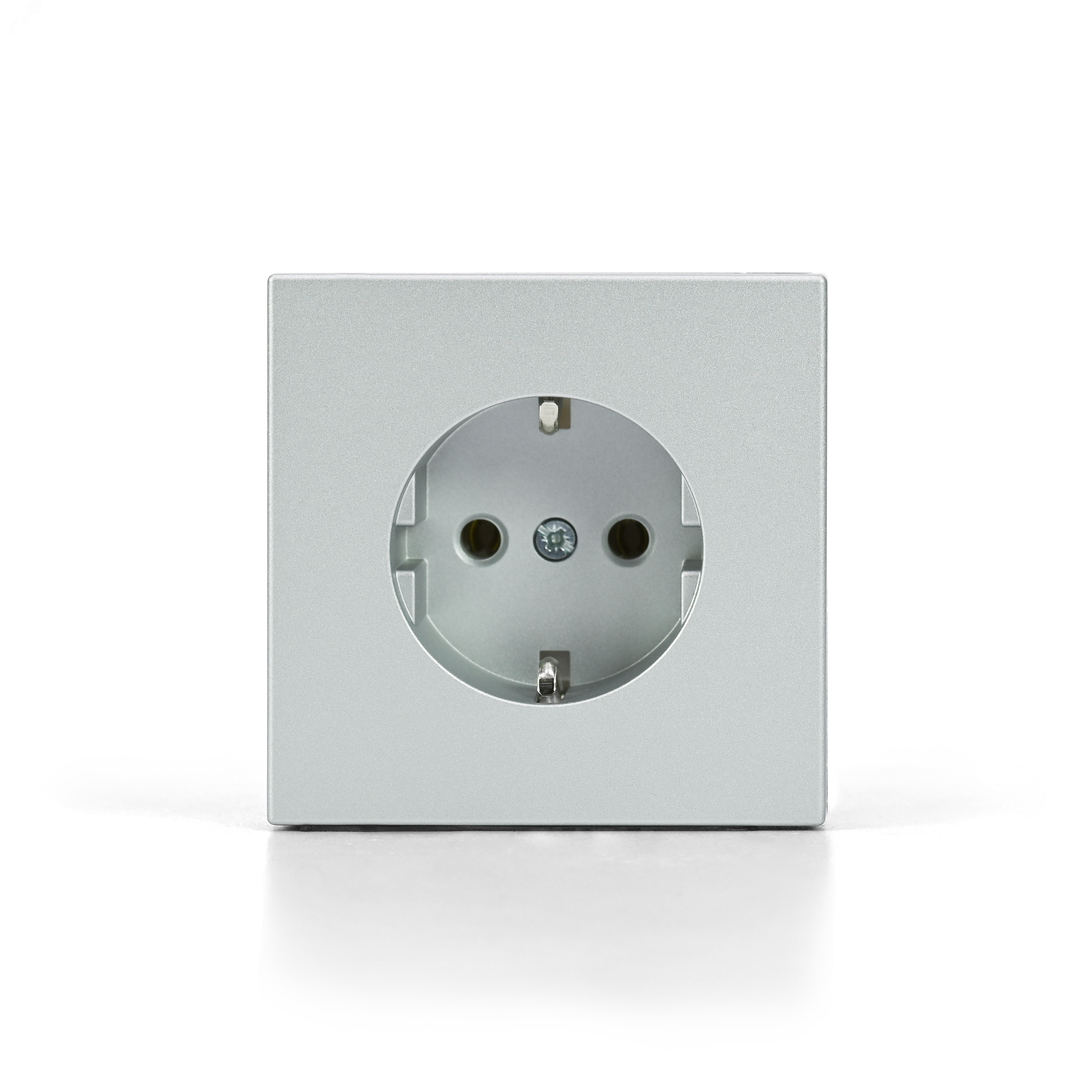 Изображение товара ARTGALLERY РОЗЕТКА с заземлением со шторками 16А алюминий