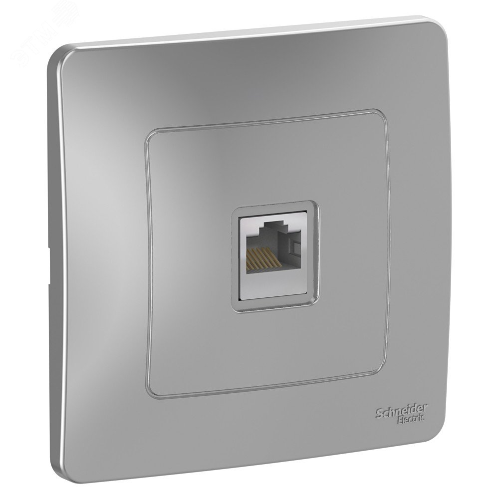 Изображение товара Розетка Systeme Electric BLANCA RJ45 для скрытой установки алюминий