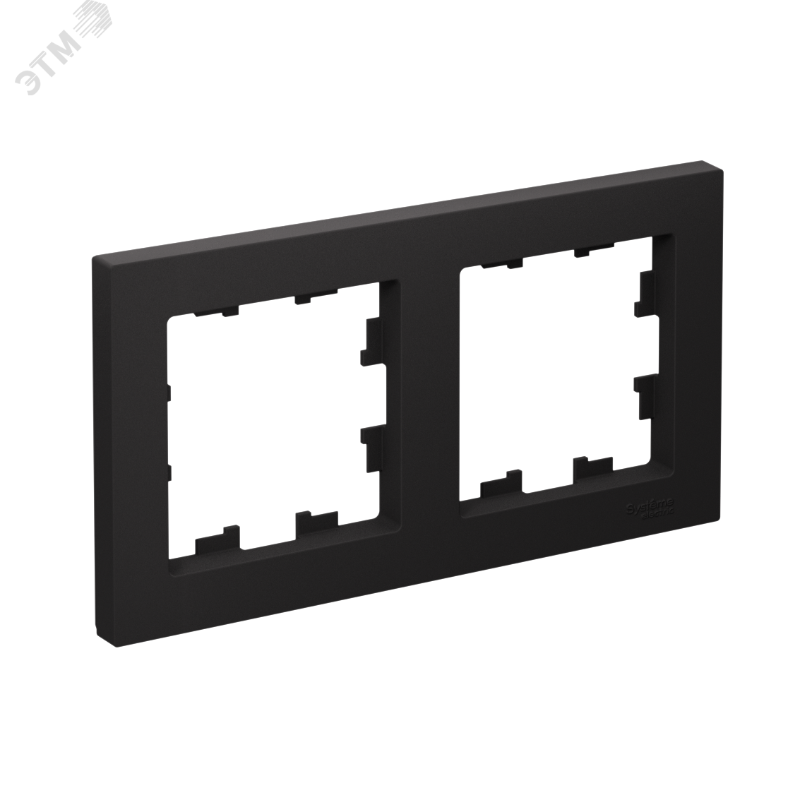 Изображение товара Рамка двухпостовая ATLASDESIGN универсальная карбон от Systeme Electric