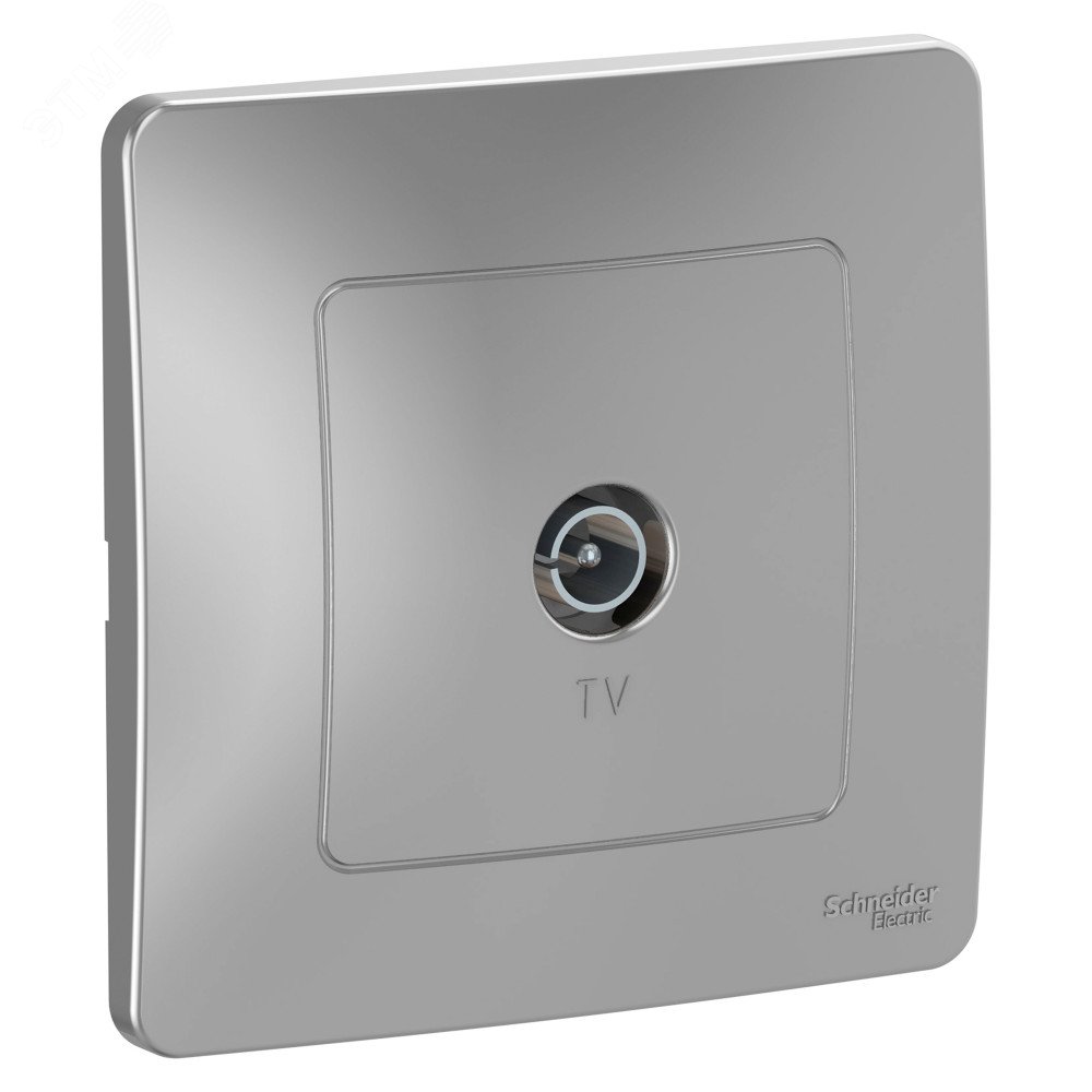 Изображение товара Розетка HDTV для скрытой установки алюминиевая Systeme Electric Blanca