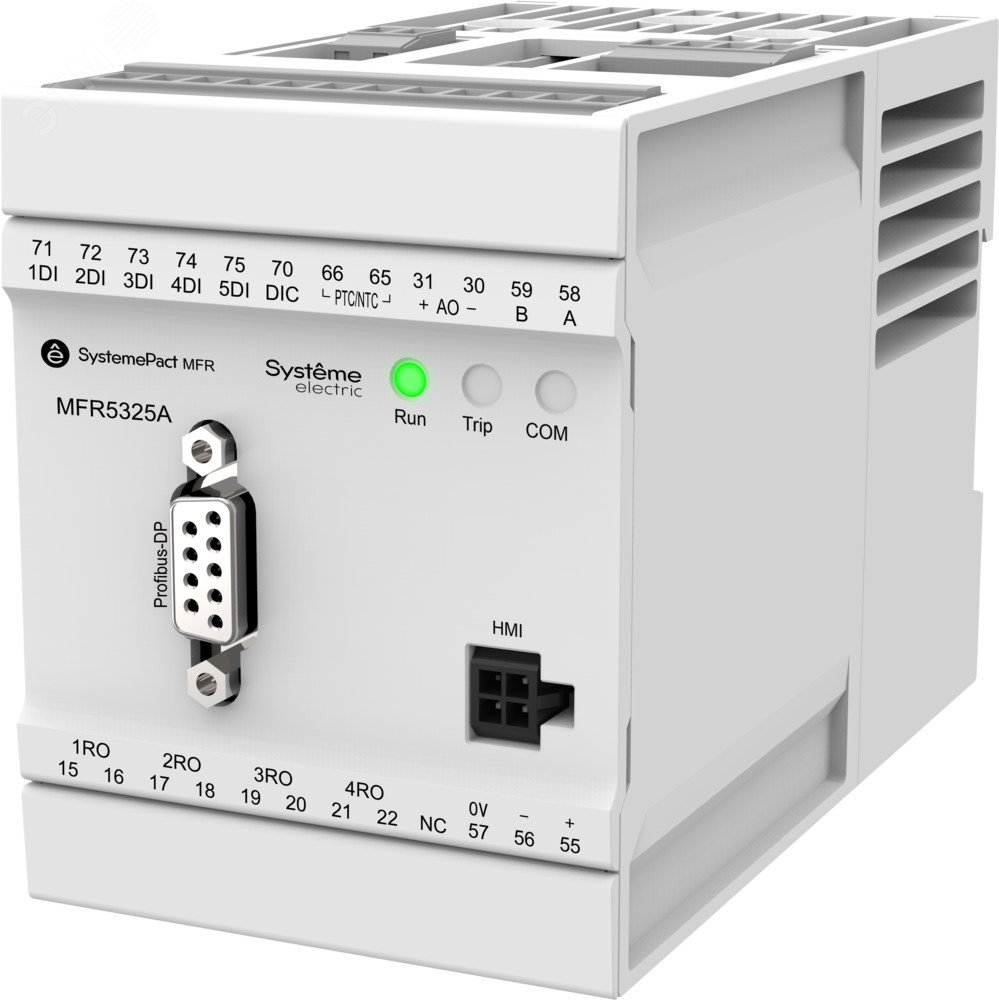 Изображение товара Реле MFR530 PROFIBUS-DP MODBUS-RTU 5-25A для автоматизации и защиты электродвигателей