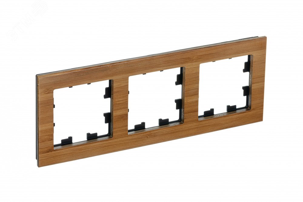 Изображение товара Рамка трехпостовая ATLASDESIGN NATURE из натурального бамбука цвет светло-зеленый