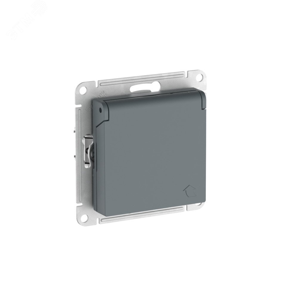 Изображение товара Розетка с заземлением и крышкой AtlasDesign Systeme Electric 16А IP20