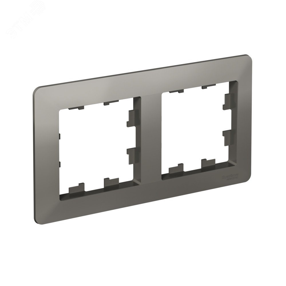 Изображение товара Двухпостовая рамка AtlasDesign Air из ABS-пластика, сталь, матовая, IP20