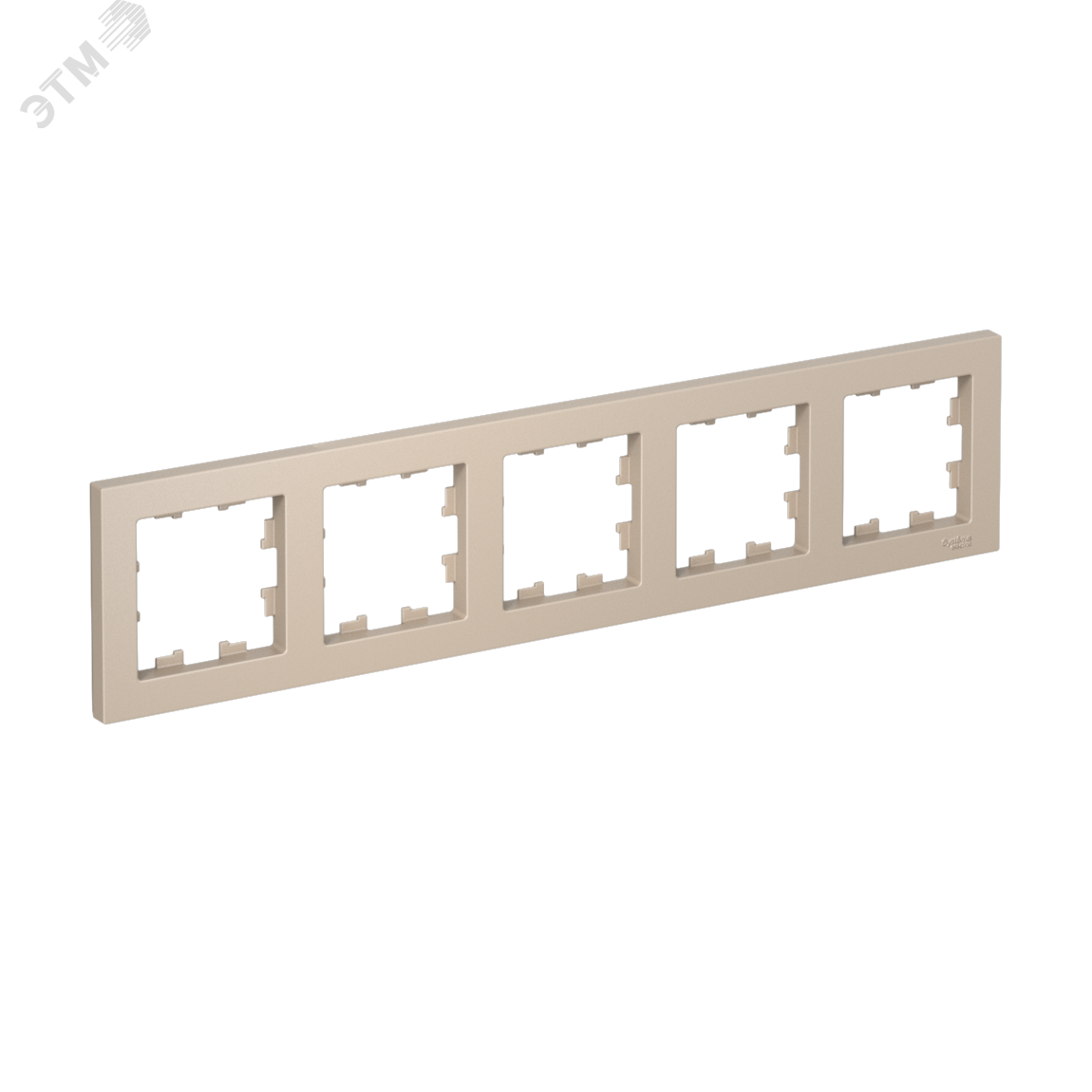 Изображение товара Рамка пятиместная ПЕСОЧНЫЙ для электроустановочных изделий Systeme Electric AtlasDesign