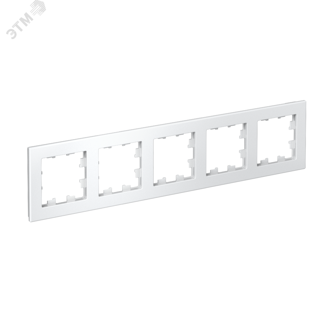 Изображение товара Пятипостовая рамка AtlasDesign белая систем Electric IP20 для внутренней установки