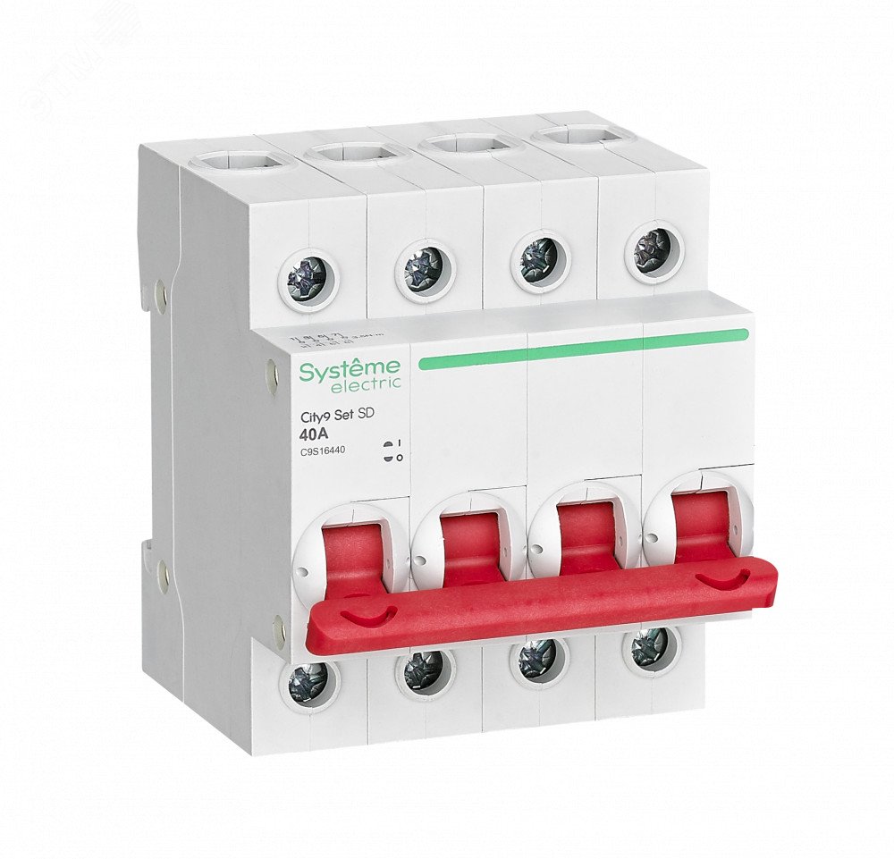 Изображение товара Выключатель нагрузки 4P 40А 400В City9 Set Systeme Electric