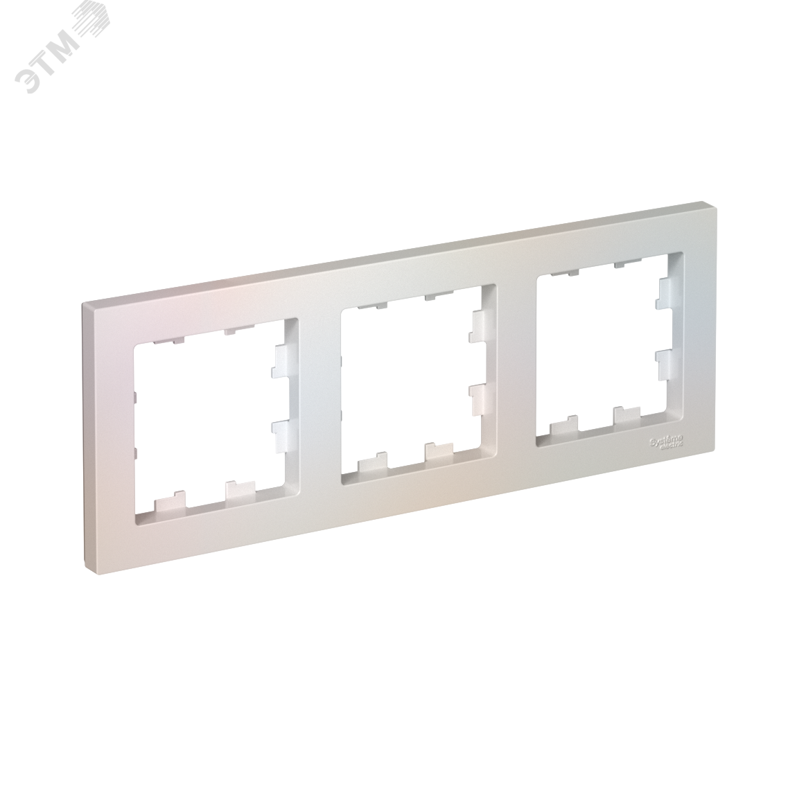 Изображение товара Рамка трехпостовая ATLASDESIGN универсальная жемчуг - качественный и надежный выбор