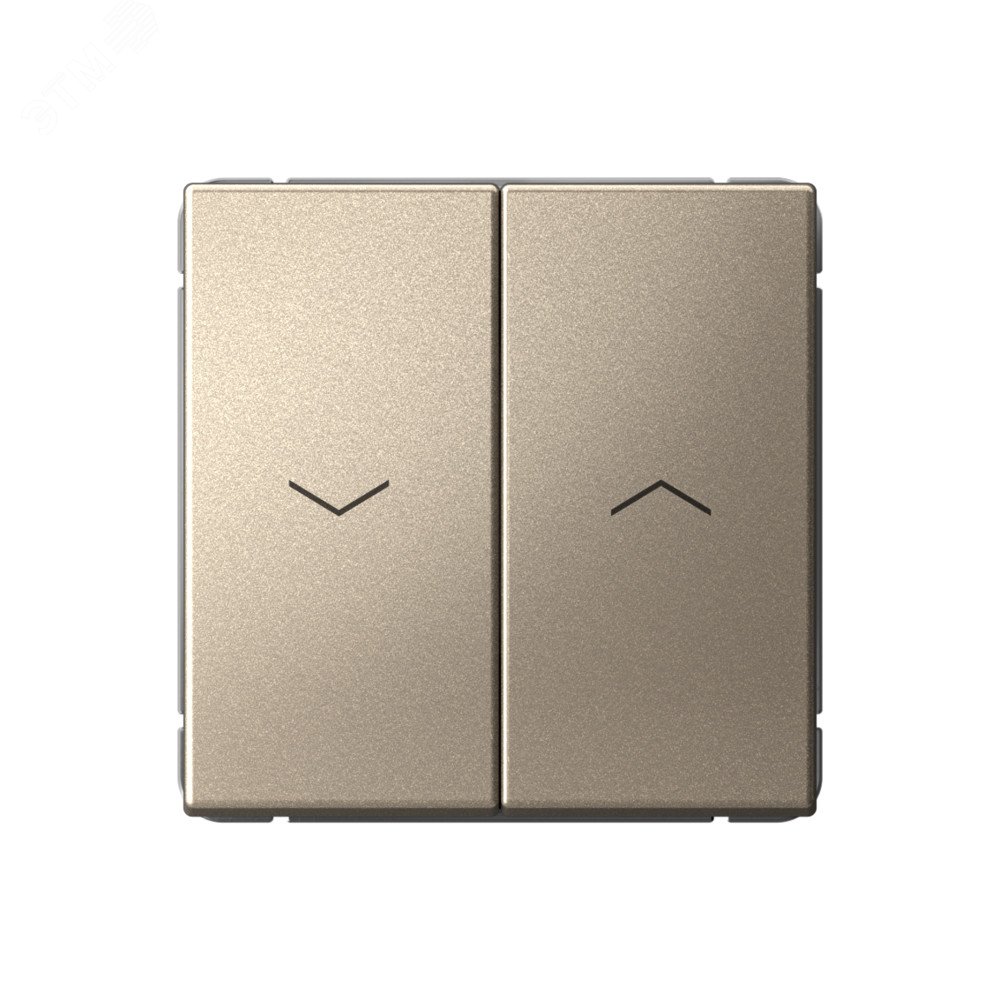 Изображение товара ARTGALLERY 2-клавишный выключатель для жалюзи 220 В IP20 шампань