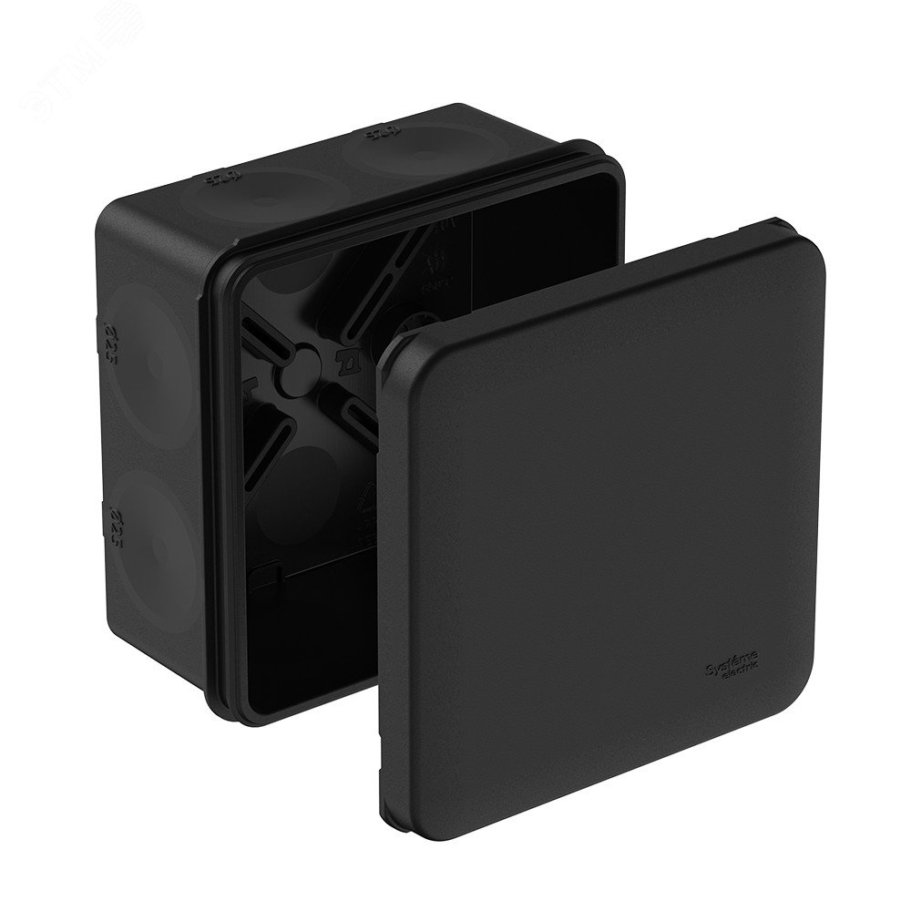 Изображение товара Коробка распределительная IP66 MultiBox для монтажа кабелей и труб черная