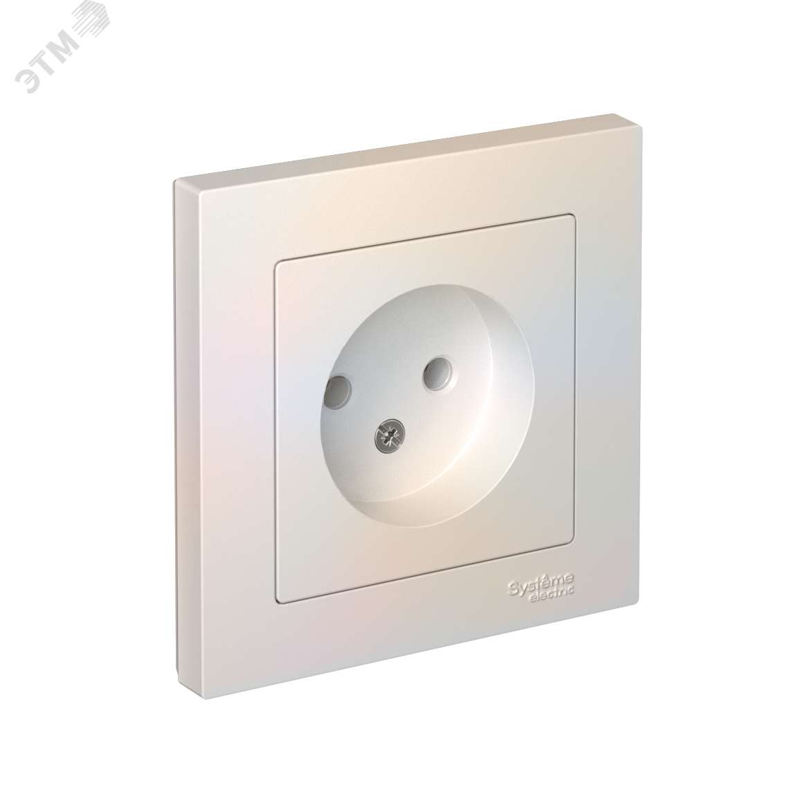 Изображение товара Розетка Systeme Electric AtlasDesign без заземления 16А жемчуг