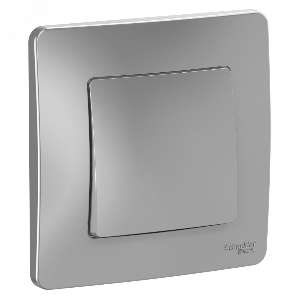 Изображение товара Одноклавишный переключатель Blanca алюминиевый скрытой установки 10A 250V Systeme Electric