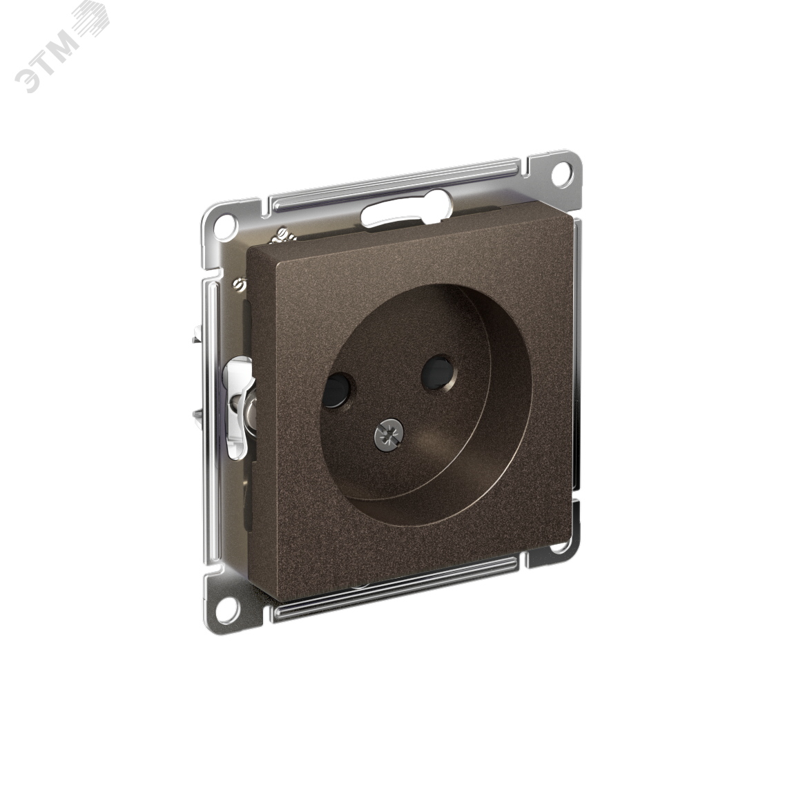 Изображение товара Розетка ATLASDESIGN без заземления 16А мокко Systeme Electric