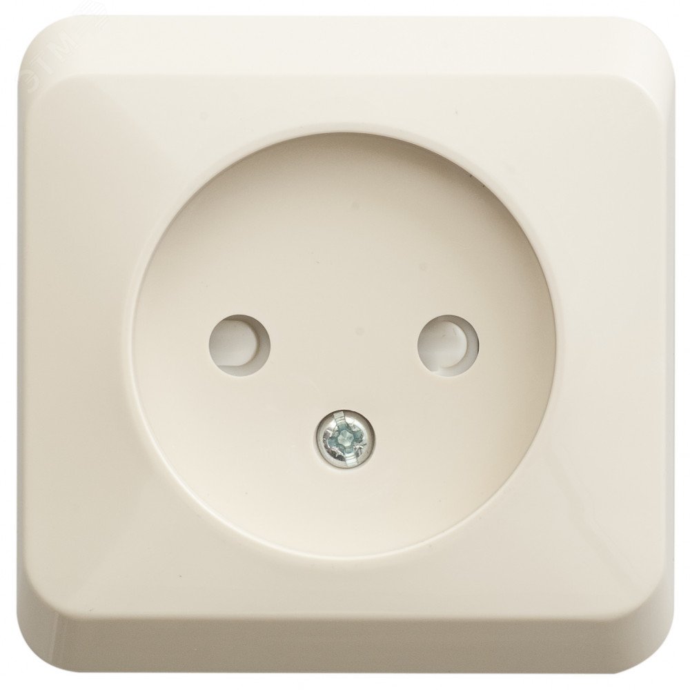 Изображение товара Розетка Systeme Electric ЭТЮД без заземления со шторками 16А 250В бежевый монтаж наружный