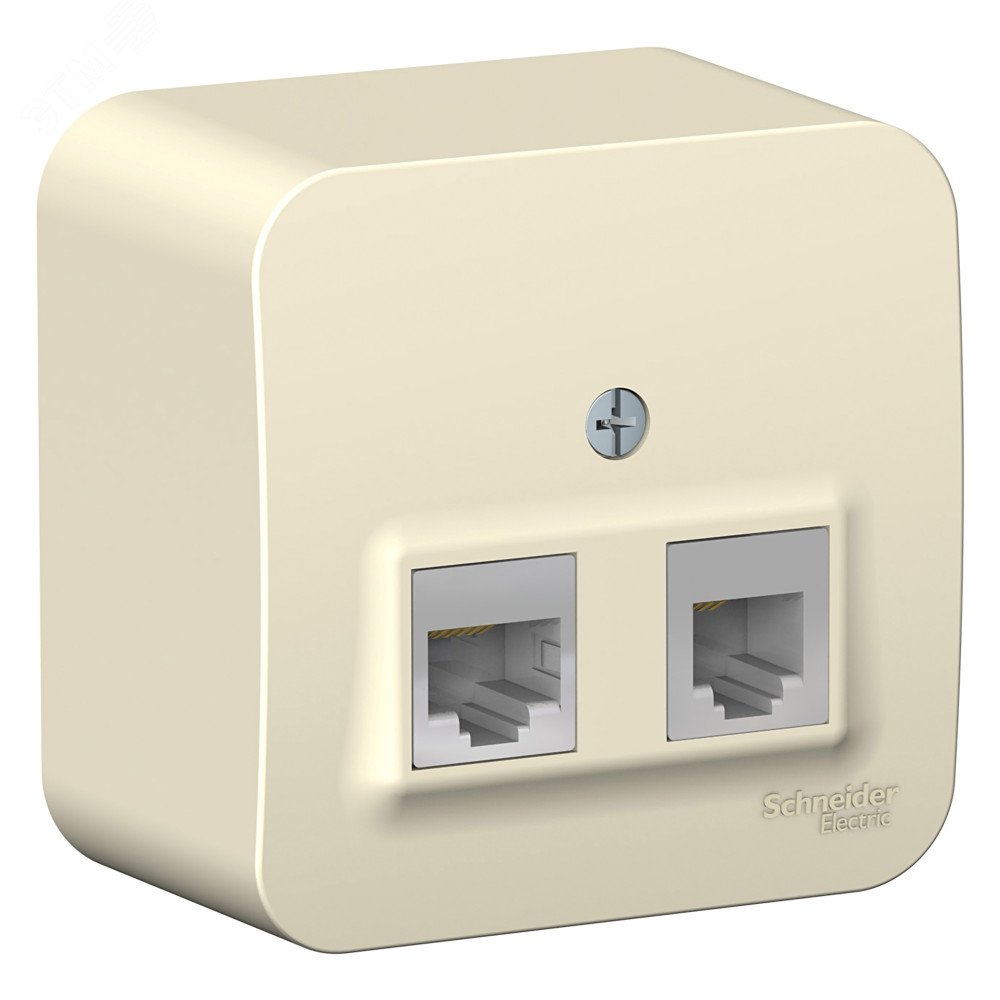Изображение товара Розетка BLANCA наружная двойная компьютерная RJ45+телефонная RJ11, кат.5e, с изолирующей пластиной, молочный (шт) Изображение товара Розетка BLANCA наружная двойная компьютерная RJ45+телефонная RJ11, кат.5e, с изолирующей пластиной, молочный (шт)