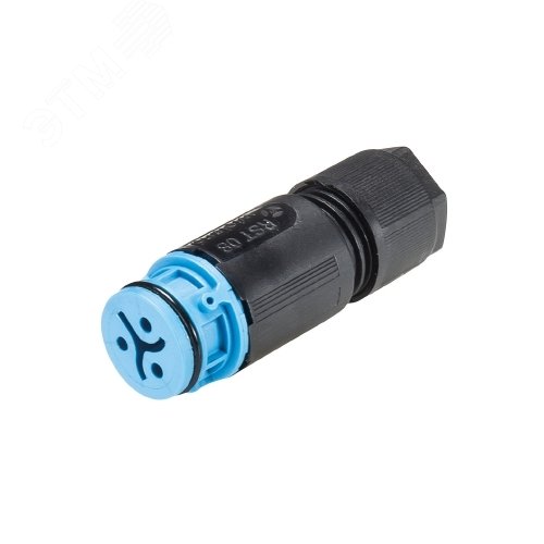 Изображение товара Розеточный разъем на кабель RST08i3/2S B1 ZR1SH BL (шт)