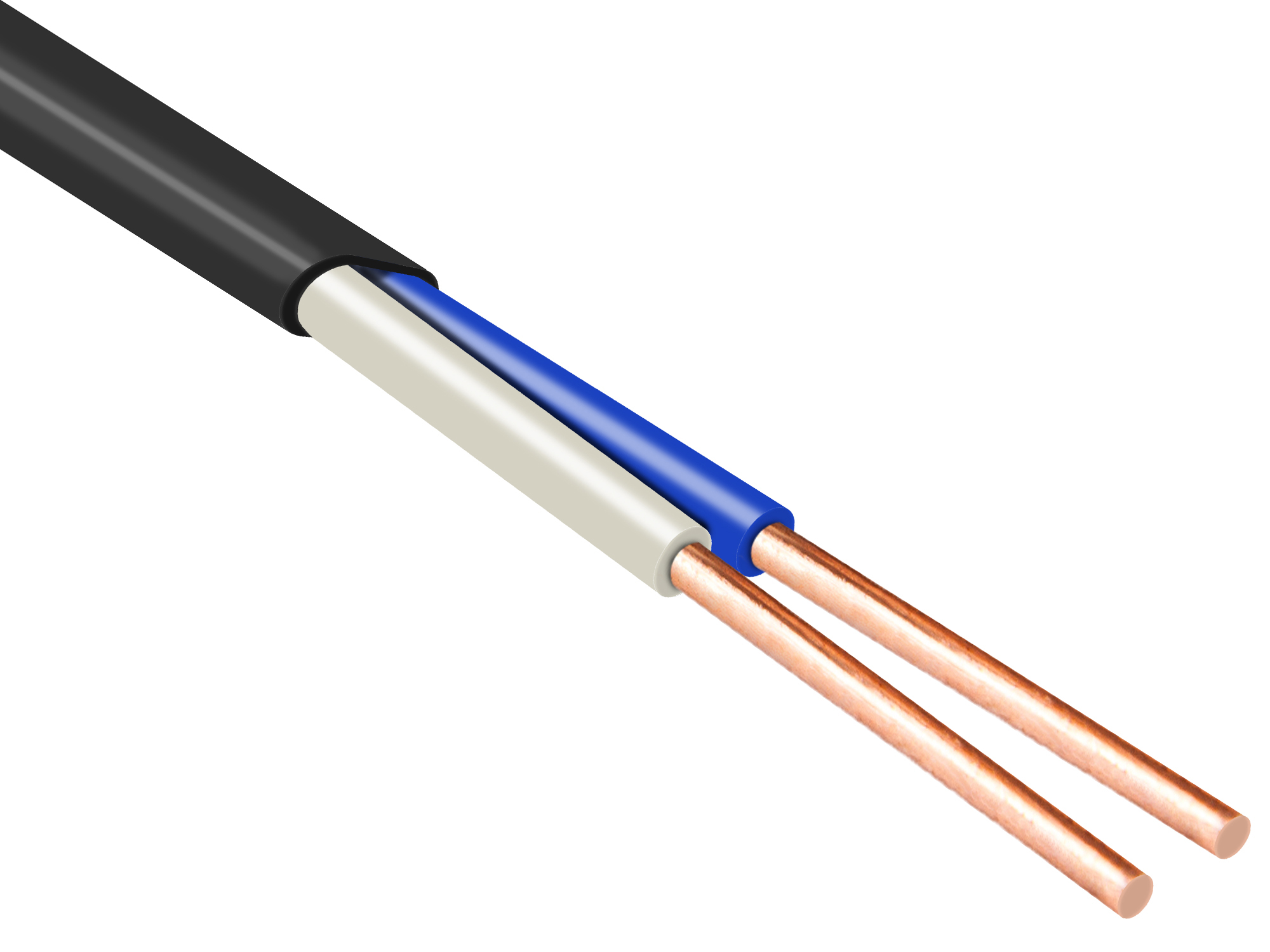 Кабель силовой ППГнг(А)-FRHF 2х2.5-1 круглый ТРТС