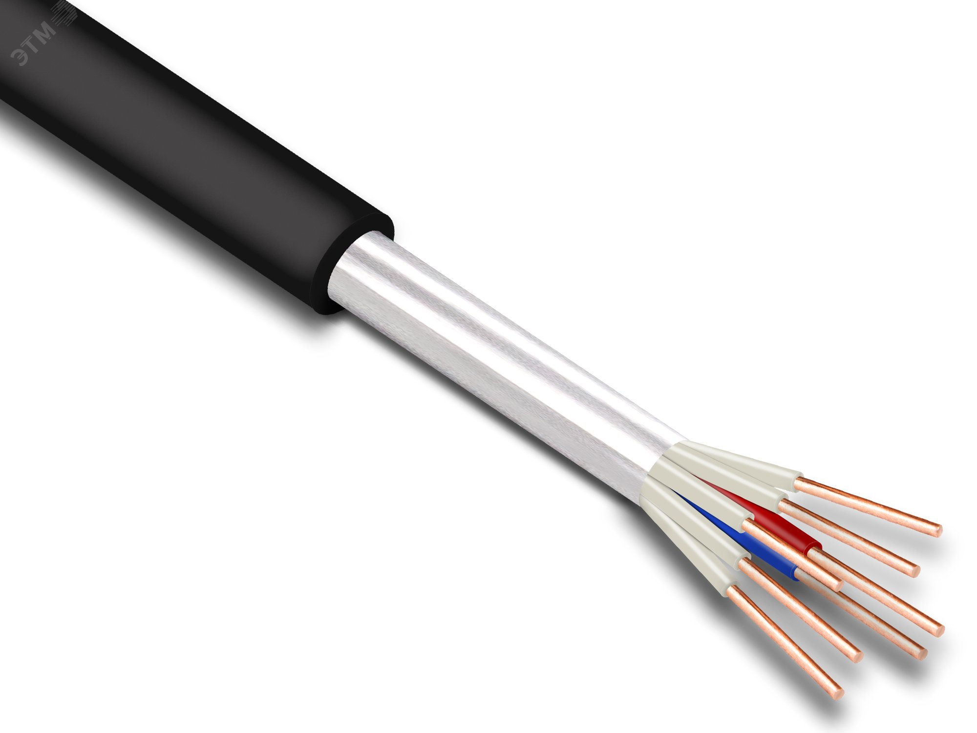 Изображение товара Кабель контрольный КВВГЭнг (А) LS 7х1.5 660 В кабель из меди для электроустановок