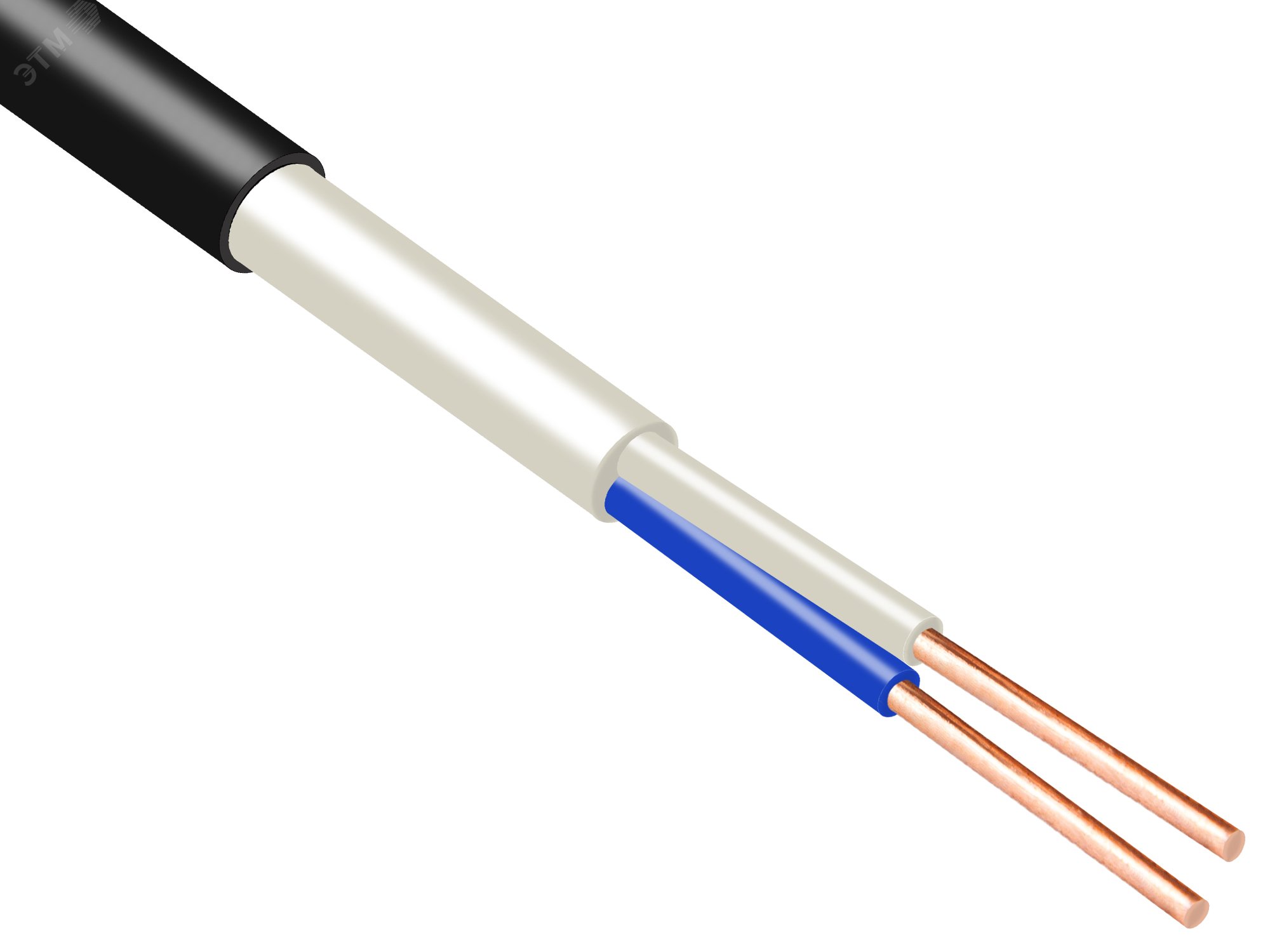 Кабель силовой ВВГнг(А)-LSLTx 2х1.5-0.66 круглый Элпрокабель - купить в ...