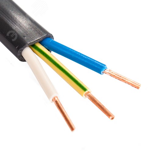 Кабель силовой ППГ-Пнг(А)-HF 3х1,5-0.660 плоский  бухта 100м ТРТС - фото 2