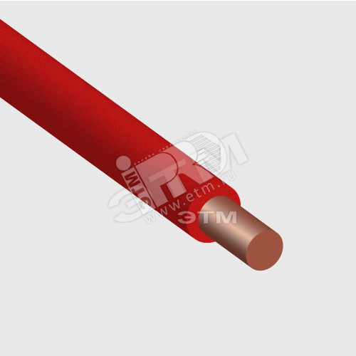 Провод силовой ПуВ 1х1.5 красный (500м) ТРТС  Радиус - превью 2