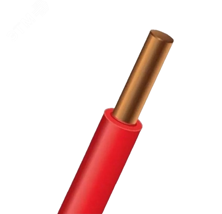 Провод силовой ПуВ-нг(А)-LS 1х6 красный 250 м ТРТС  Радиус - превью