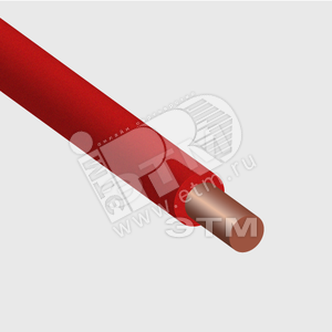 Провод силовой ПуВ 1х2.5 красный (500м) ТРТС